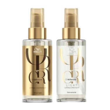 Imagem de Kit Wella Oil Reflection Óleo Capilar Oil Reflections 100ml + Óleo Capilar Oil Reflections Light 100ml