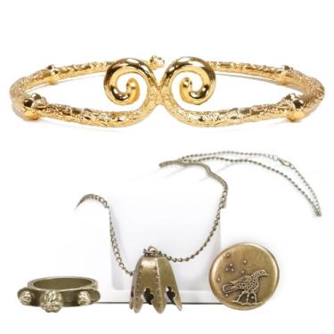 Imagem de Black Myth - Wu Kong Four-Piece Set, 1:1 Scale Accessories, Better Gaming Experience, Oriental Cultural Icon Monkey King, Copper Accessories, Headband, Necklace, Ring, Badge.