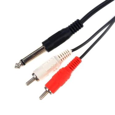 Imagem de Cabo 2 Rca X P10 Mono Niquel 1,8m [F108]