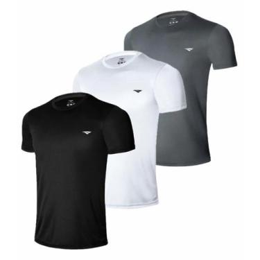 Imagem de Kit 3 Camisetas Penalty X Masculina, Preto, Branco, M