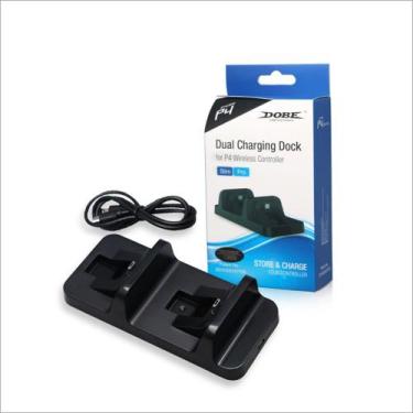 Imagem de Base Dock Duplo Suporte Carregador Compatível com Controle Manete Play