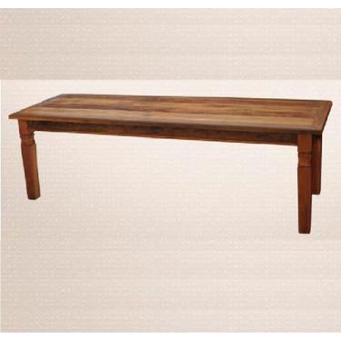 Imagem de Mesa de Jantar 3x1m Elegance Madeira Maciça de Demolição Natural - Mov