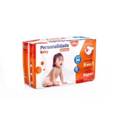 Imagem de Fralda Personalidade Baby Ultrasec Super G - 54 Unidades