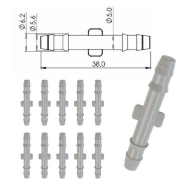 Imagem de Conector I Emenda Mangueira Para Brisa ou Combustível 10 Unidades - Pl