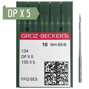 Imagem de Agulha para Maquina Reta DPX5 -Groz-Beckert -Caixinha com 10UN, 100/16