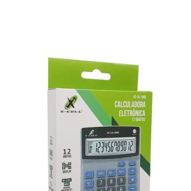 Imagem de Calculadora Eletrônica X-cell, 12 Dígitos, Bateria Interna - XC-CA-100