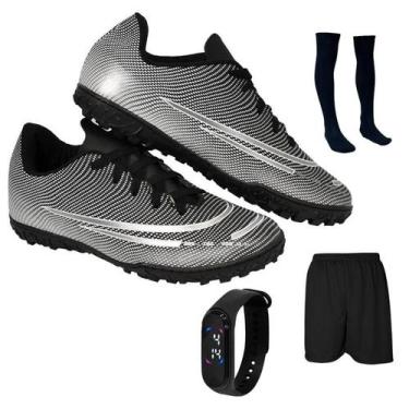 Imagem de Chuteira Society Adulto Juvenil Sosaite Campo Sintético Futebol Nova +