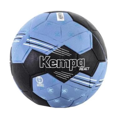 Imagem de Bola De Handebol Kempa React Azul+Preto, 3, Unissex, Azul, Preto