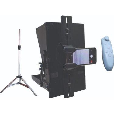 Imagem de Teleprompter Mini Com Tripé + Controle Remoto Premium - Texano