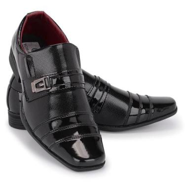 Imagem de Sapato Masculino Casual Moderno Estilo Italiano Bico Quadrado Elegante