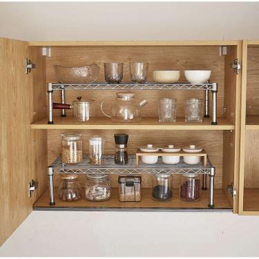 Imagem de Organizador De Armário De Cozinha Kit Com 2 Organizadores