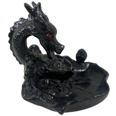 Imagem de Incensario Cascata Dragão Porta Incenso Decorativo Em Resina - LZ Deco