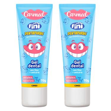 Imagem de Kit 2 und Gel Dental Carmed Fini Dentadura 70g