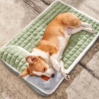 Imagem de Cama Pet Ortopedica Caminha De Cachorros Antiderrapante Colchão Pet Cama Para Cachorro e Gatos Ortopédica (Verde)