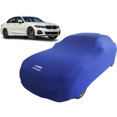 Imagem de Capa De Tecido Helanca Para Carro Proteção  Bmw 330i - Mz, Azul