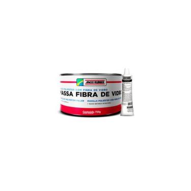 Imagem de Massa poliester com fibra de vidro Maxi Rubber 750g