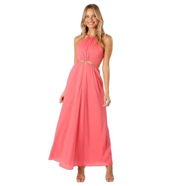 Imagem de Petal & Pup Vestido longo feminino com gola redonda, Melancia, GG