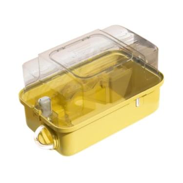 Imagem de IEUDNS Gaiola transportadora para hamster, porquinho da índia, transporte de viagem, pequenos animais de estimação, gaiola de saída, portátil, respirável,