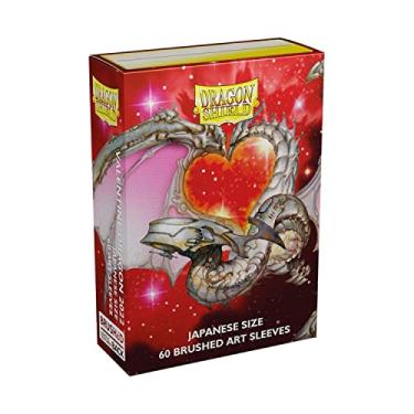 Imagem de Dragon Shield Japanese Size Sleeves – Limited Edition Brushed Art: Valentine Dragon 2022 - Card Sleeves Smooth & Tough - Compatible with Pokemon, Yugioh, & Magic The Gathering – MTG, TCG, OCG