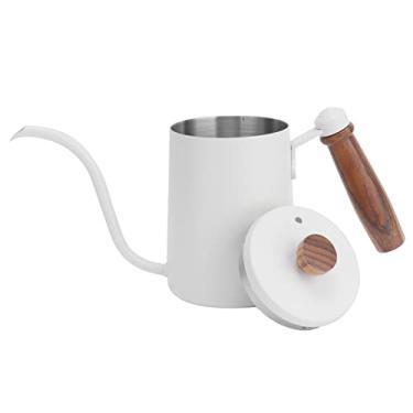Imagem de Conjunto de Panela para Cafeteira, Kit para Fazer café Com Recipiente, Funil, Papéis de Filtro e Termômetro para Amantes de café, Acessório Doméstico para (Chaleira artesanal bege)