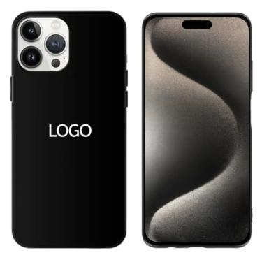 Imagem de Capinha Premium Aveludada para iPhone 15 Pro Max, Capa Preta