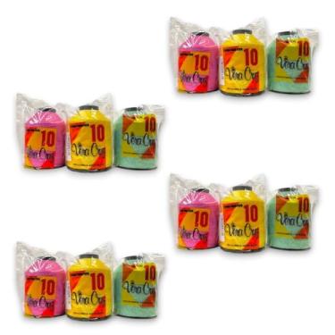 Imagem de Linha Vera Cruz para Pipa, Fio 10, 1500 Jardas, 12 Unidades, Colorido