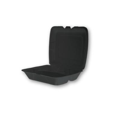 Imagem de Ch-132-3d hamburgueira preta (23,2x26,5x8,2 cm) eps c/100 un - Tamaroz