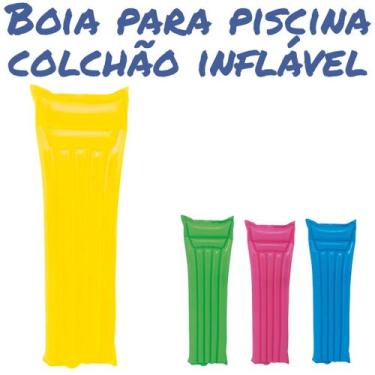 Imagem de Boia Colchão Bronzeador Inflável 1,83m Piscina Praia Mor, Amarelo