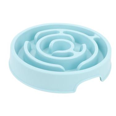 Imagem de Pet Slow Alimentador Tigela Redonda e Cervical e Cão de Gato Tigelas para Sm Cães Médios Gatos Gatos Multiuso Alimentador Lento para Digestão I-consultando Design