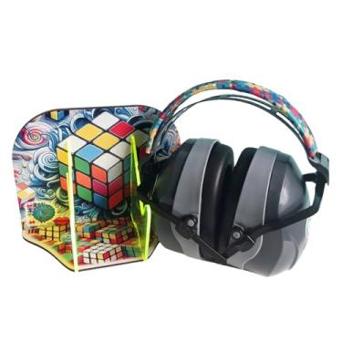 Imagem de Suporte Cube Magic Brilha no escuro e Abafador de Ruido para Autistas