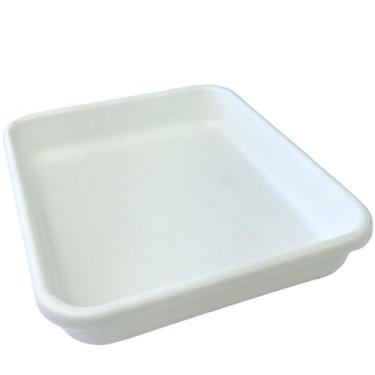 Imagem de Bandeja fechada branca 4,5l 28x6x33cm ms08 bandeja açougue - MERCOPLAS