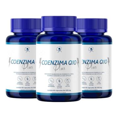 Imagem de NUTRIAGE - Coenzima Q10 Plus (Ubiquinol) + Taurina + Zinco + Vitamina B12 - Suplementação Alimentar Antioxidante - Sem Glúten e Sem Lactose - 180 Cápsulas (3 Frascos)