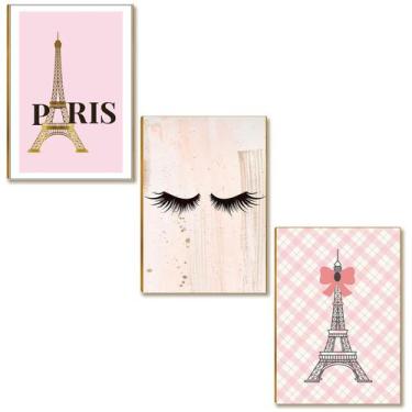 Imagem de Kit 03 Placas MDF Decoração Salão Estética Beleza Tam A4 SB1 - MIMO SH