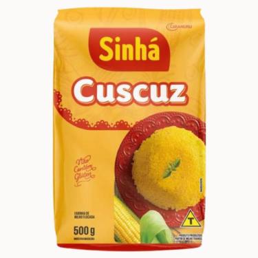 Imagem de Cuscuz Sinhá 500Grs Tradicional Farinha de Milho Flocada Sem Glúten