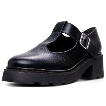 Imagem de Loafer Mary Jane Carrano Tratorado Couro 486033-Feminino