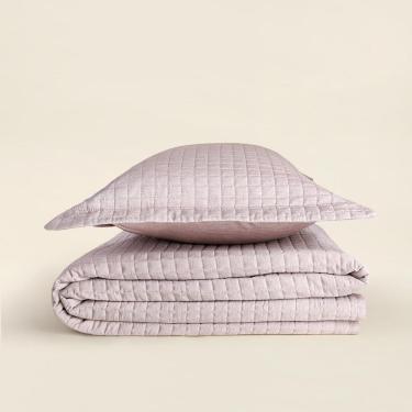 Imagem de Kit Colcha King Mesh Taupe - A\CASA