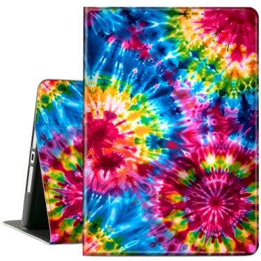 Imagem de ACWDMKH Capa para tablet Microsoft Surface Pro 7 Plus/Surface Pro 7/Surface Pro 6/Surface Pro 5/Surface Pro 4 de 12,3 polegadas, suporte ajustável de couro para Surface Pro 12.3, cor arco-íris