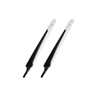 Imagem de SAUCER Temple Slider de substituição para óculos de sol Oakley Flight Jacket OO9401 – têmpora preta com meia branca