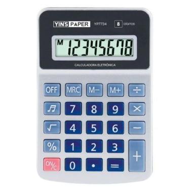 Imagem de Calculadora Eletrônica de Mesa Com Visor LCD - Yins Paper - YINSBRASIL