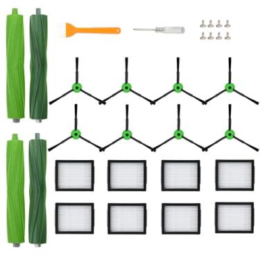 Imagem de Acessórios de substituição para iRobot Roomba E Series E5 E6, I Series i8 i7 i6 i5 i4 i3 i1 J Series j9 j8 j7 j6 j5 e Plus Version, (não para combo j7+ e j9+), 2 rolos, escova de varredura de 8