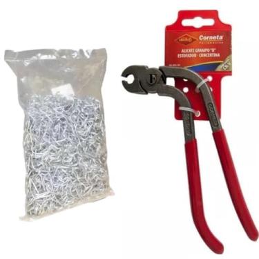 Imagem de Alicate Tapeceiro para Estofador e Reparo Compatível com Grampos Tipo C U e Meia Lua Ideal para Tapeçaria Estofamento e Cercas Concertina Alta Resistência e Precisão no Manuseio.