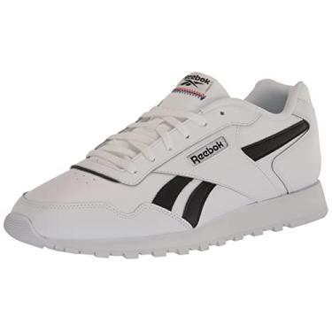 Imagem de Reebok Tênis masculino moderno de couro com assinatura Ventilator, Branco/preto, 12 Women/10.5 Men