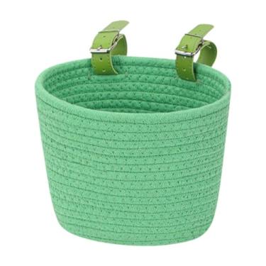 Imagem de Vaveren Decoração de bicicleta de bicicleta infantil Fácil instalação transportando acessórios de cesta de bicicletas para crianças Scooter de compras de, Verde