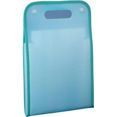 Imagem de Pasta de Arquivo A4 Organizadora de Material Escolar Arquivos Sanfonada(3,Azul Claro)