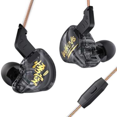 Imagem de Fones de ouvido para jogos KBEAR K01, iems de graves imersivos de alta fidelidade para jogos, monitores intra-auriculares IEM, fones de ouvido com fio com cancelamento de ruído com plugue de 3,5 mm