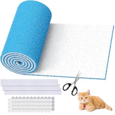 Imagem de WAWINY Kit de filtro de saída de ar – 40,6 cm x 228,6 cm cortado para caber em materiais de filtros de ar MERV 8 Filtros de forno de mídia de filtro eletrostático para piso doméstico, teto, grades