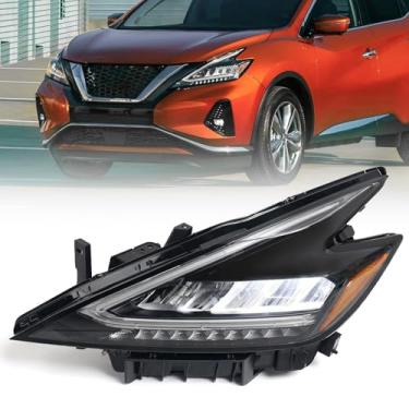 Imagem de Huray Conjunto de farol de LED esquerdo adequado para Nissan Murano 2022 2023 2024 LH OE Farol de fábrica com farol de cabeça de substituição DRL lado do motorista