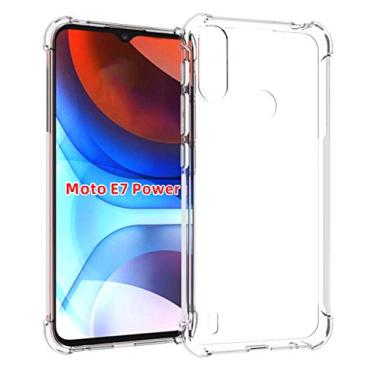 Imagem de USTIYA Capa para Motorola E7 Power Clear TPU Four Canners Moto E7i Power Cover Transparente Soft Funda