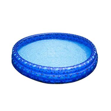 Imagem de SWIMLINE Piscina infantil clássica com 3 anéis, 152 x 30 cm, para crianças, adultos, poço de bola e areia ao ar livre, jardim interno, quintal, diversão, verão, inflável, espesso, durável, irrigador