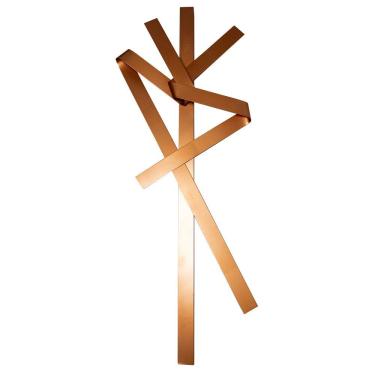 Imagem de Escultura Decorativa Artesanal Vertical Cobre 1,20M -